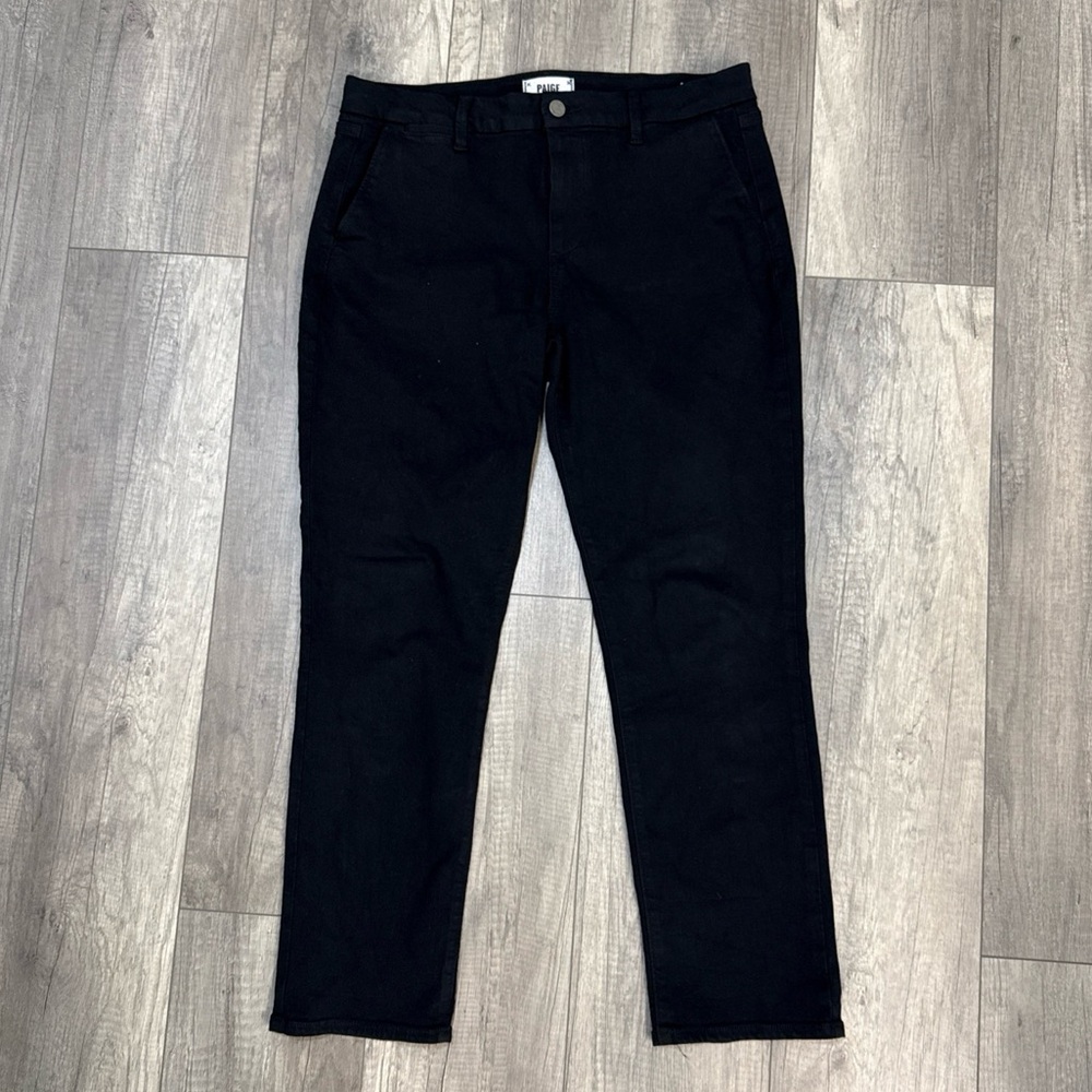 PAIGE Black Straight Leg Women's Jeans
